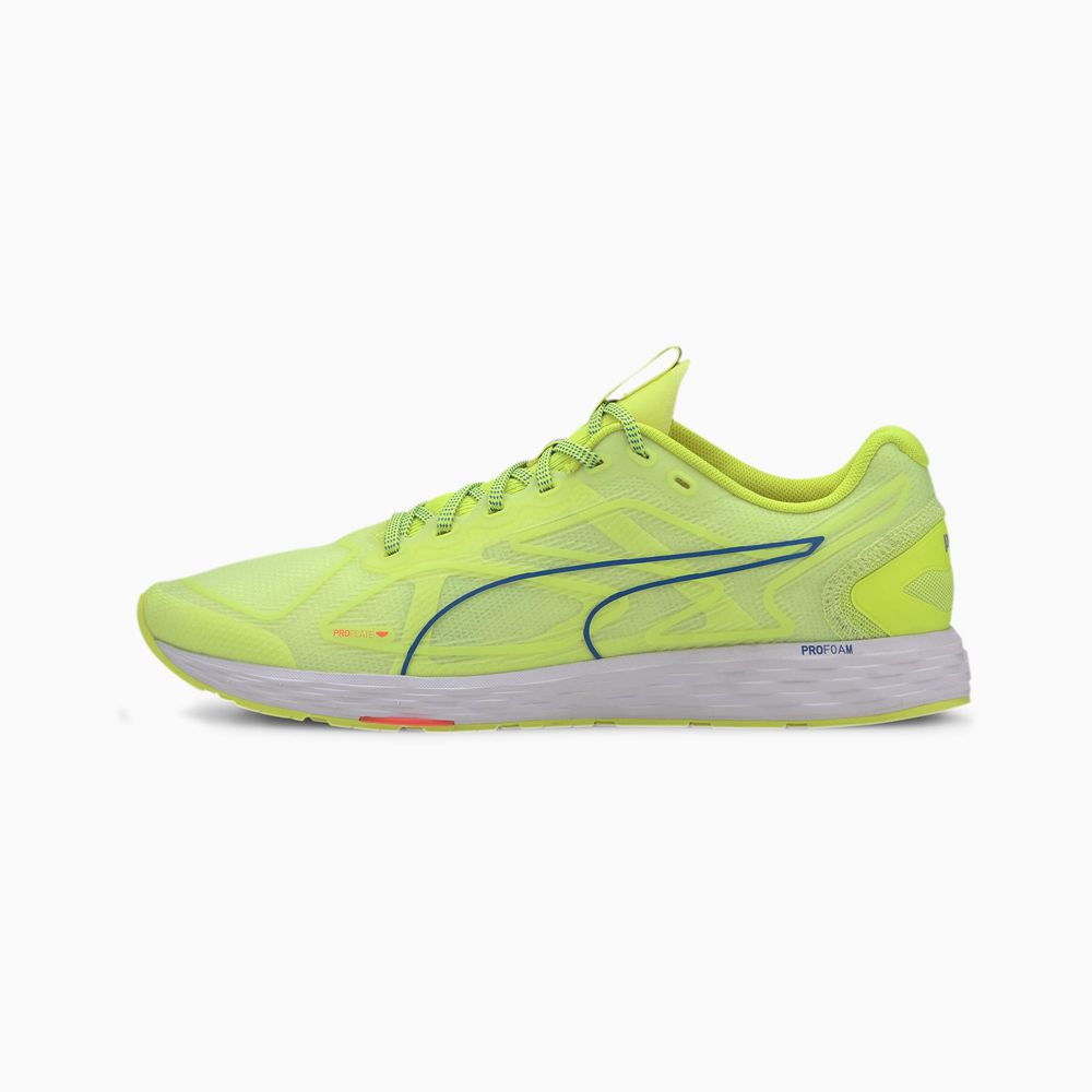 Puma SPEED 300 RACER 2 Férfi Futócipő - Sárga/Fehér/Kék ( Hungary - IMHJE4630 )